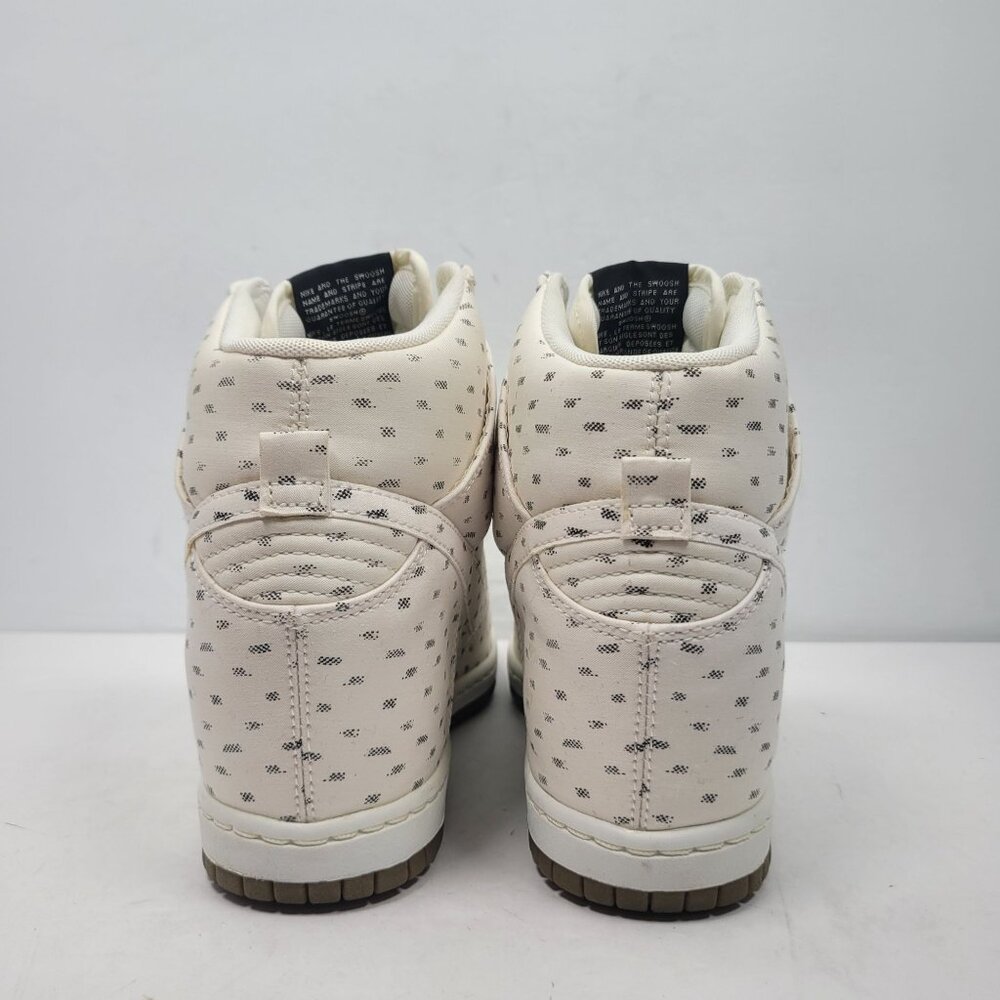 Nike Dunk Sky Hi Hidden Wedge Women's Cream Sneakers 543258-100 US Size 9 - Picture 4 of 9